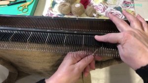 Вязание на машине | Как связать круглое донышко шапки