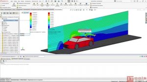 FL007. Экспорт аэродинамического анализа антикрыла из Flow Simulation в SOLIDWORKS Simulation