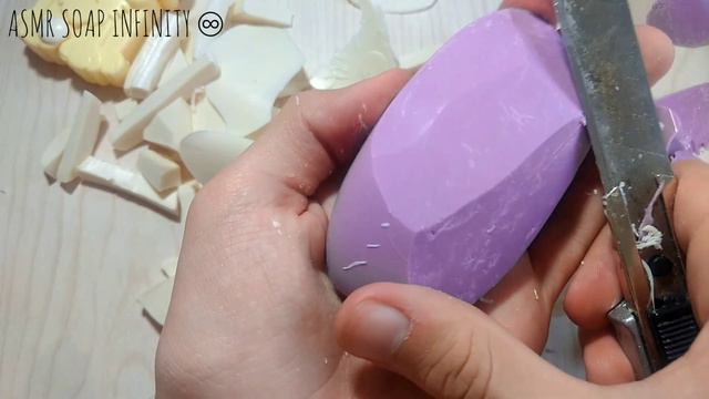 soft soap cutting • beautiful and slow cutting *no talking • режу мягкое мыло [АСМР •ASMR] [Pt.3] смотреть онлайн