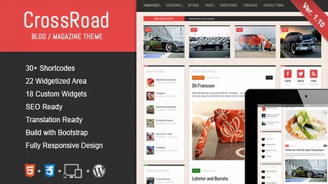 CrossRoad - Responsive WordPress Magazine / Blog | Themeforest Website Templates and Themes смотреть онлайн