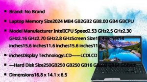 Core 2 Due Mixed laptop  ,4Gb  ram 250 GB Hard | under 20,000 in Pakistan ?? | Laptop in PK Tech SF