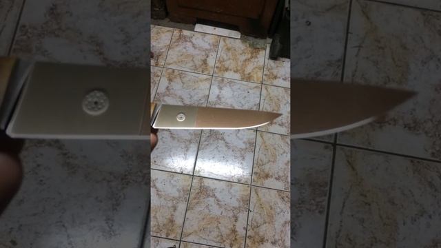 Полировка спусков ножа после теста, сталь CPM 15V 66 HRc , финиш 0.25 микрон Polishing knife