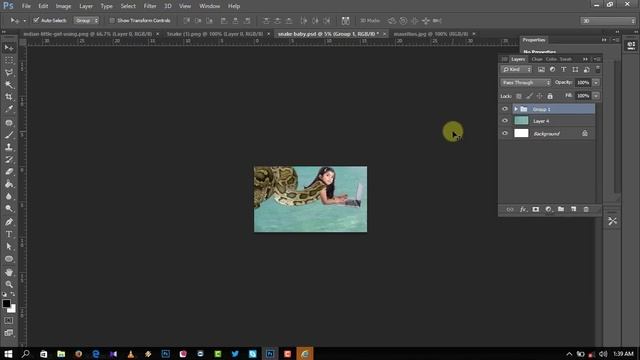 Realistic Photo Manipulation - Anaconda baby смотреть онлайн