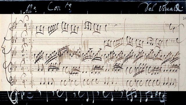 VIVALDI | Concerto RV 107 in G minor | Original manuscript смотреть онлайн