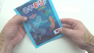Корейский пластырь обезболивающий с красным женьшенем для спины и суставов