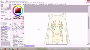 Урок sai №2 Окрашивание (покраска) рисунка в sai! (без планшета) (Line art/Лайн арт)