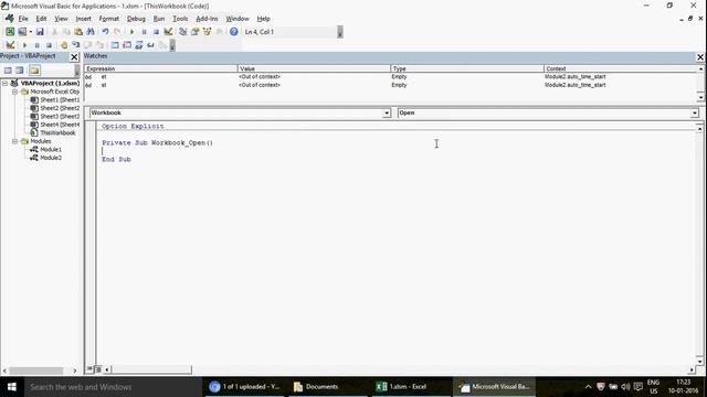 Learn Excel - Video 209 - VBA - How to set up the time to run Macros
