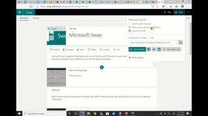 Collaborating in Microsoft Sway