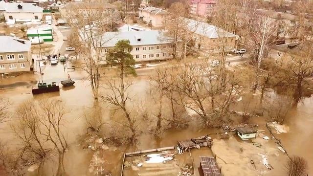 Подтопление поселка Труд 13.04.2022