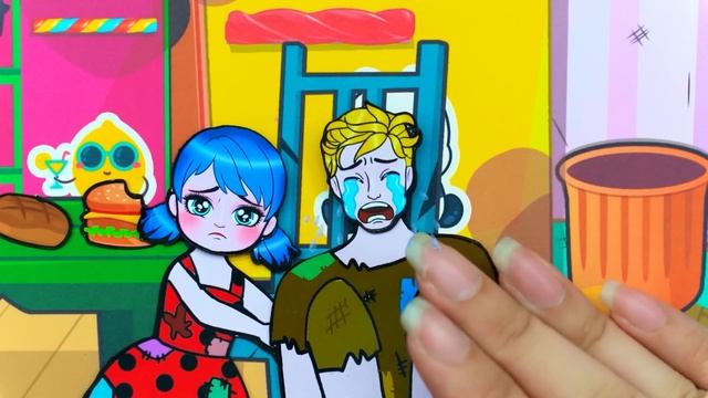 Paper Dolls Dress Up - Ladybug Plans on Killing Cat Noir for His Heritage - Barbie Story & Crafts смотреть онлайн