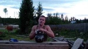 Пронация с гирей 24 кг