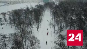 Магаданскую область засыпало снегом - Россия 24