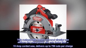 Milwaukee 2732-20 M18 Fuel 18 Volt Lithium-Ion 15 Amp 7-1/4 Inch Cordless Circular Saw