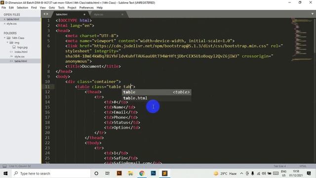 Learn Bootstrap Table With Responsive Bootstrap Button all form of type and class ITmirajulkhan смотреть онлайн