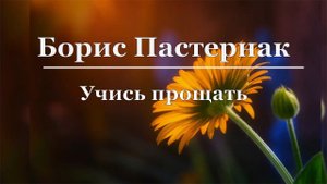Борис Пастернак - Учись прощать