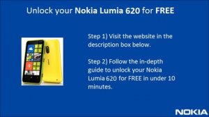 How To Unlock Nokia Lumia 620 For FREE