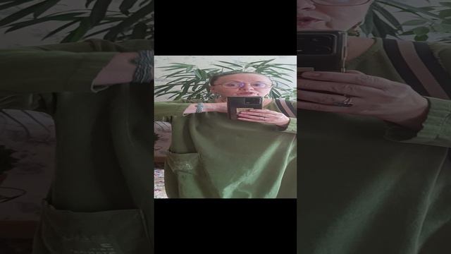 Зелёное платье -балахон, 55+
