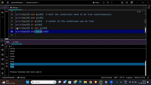 Python Tutorial 03: Exploring Input Functions, Boolean Conditions, If-Else Statements,and For Loops