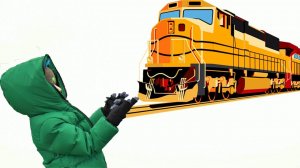 Мальчик Максим едет смотреть поезда! Машинисты машут Максу