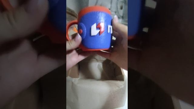 Яркая кружечка ПСБ банк, декор из полимерной глины. Запаковка ? смотреть онлайн