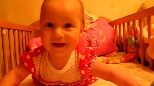 трехмесячная доця смеется. "цём-цём") смотреть онлайн