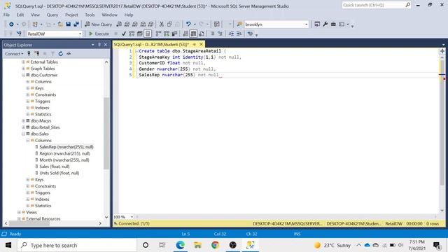 Lecturus: SSIS Episode 6 - Creating a Staging Area смотреть онлайн