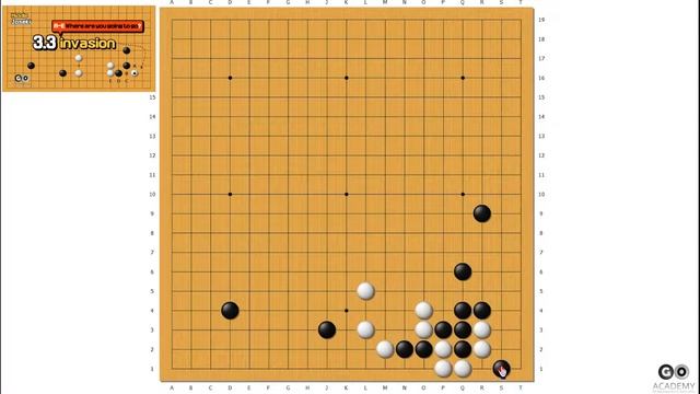 Middle Game Joseki 3-3 invasion смотреть онлайн
