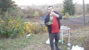 Рубка бутылок запорожской саблей 2, отзыв о сабле "Назаров и Калибр"