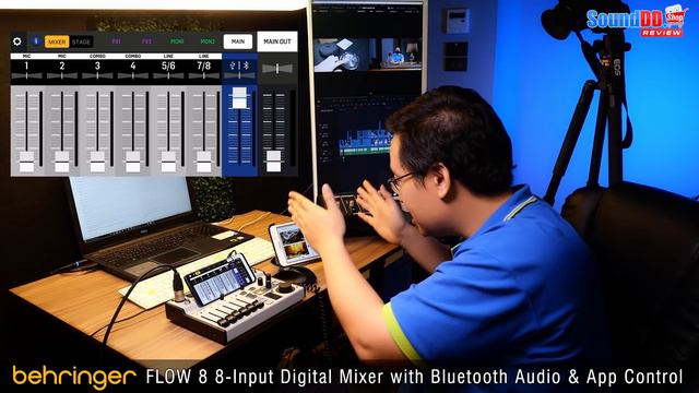 BEHRINGER FLOW 8 มิกเซอร์ ดิจิตอล 8 ชาแนล พร้อม Bluetooth Audio, App Control และ USB/Audio Interfac смотреть онлайн