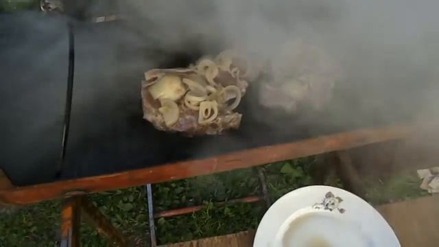 Коптильня горячего копчения из газовых баллонов.Испытание.#6 смотреть онлайн