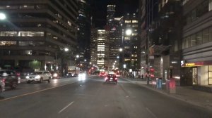Центр Торонто — ночная поездка по центру города в Канаде