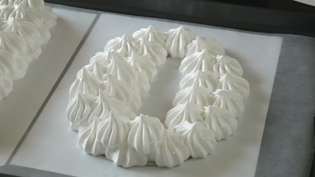 Торт Цифра.  Павлова.  Рецепт.