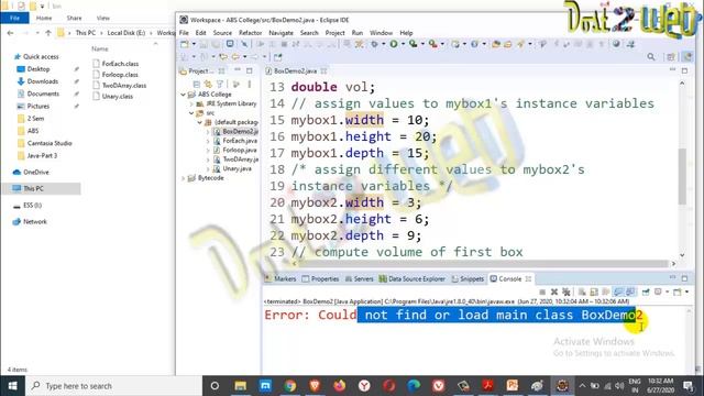 Create Class Object Add Methods | Reference Variable in Java ABS College | BRABU Muzaffarpur | BCA