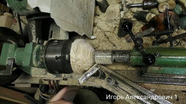 Продолжение точения цоколя для подсвечника из гнилой берёзы смотреть онлайн