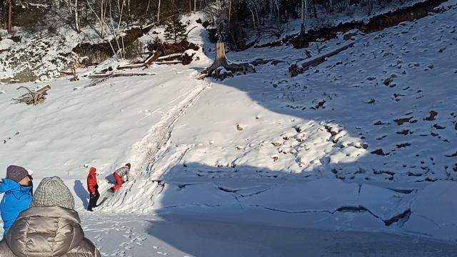 По Красноярскому морю на хивусе. Бирюсинский залив. 2.01.2023
