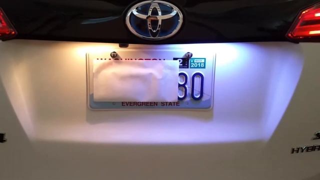 Toyota RAV4 SE Hybrid LED license plate light replacement смотреть онлайн