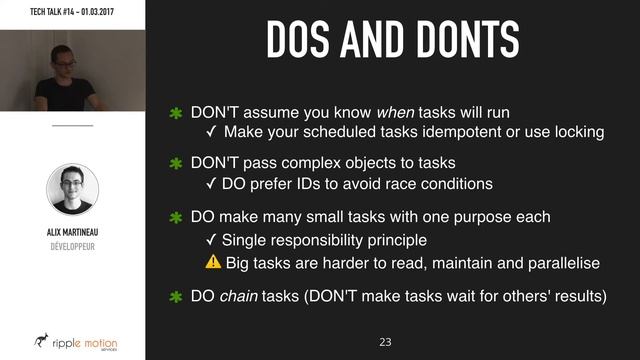Techtalk #14 - Ripple Motion - Celery - Alix Martineau смотреть онлайн