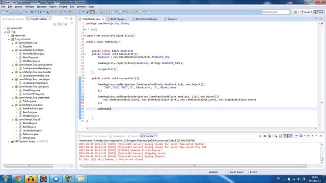 Minecraft Forge Tutorials - Part 10 - Recipes смотреть онлайн