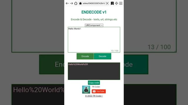 ENDECODE v1 - Script to Encode Decode Texts or URL & Strings смотреть онлайн