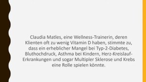 Vitamin D - Warum du länger Krank bleibst?