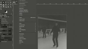 Editing bw film photo with gimp