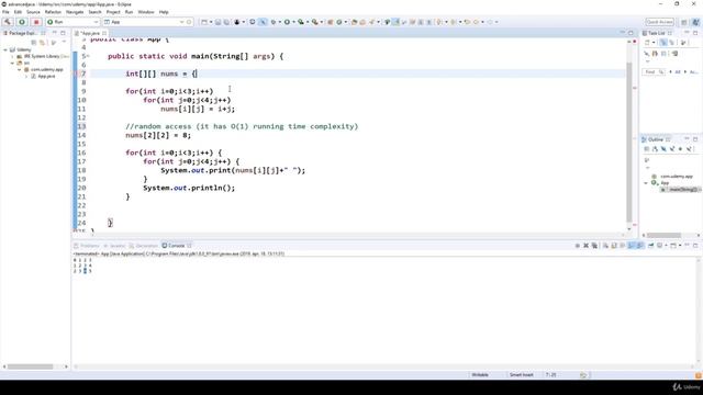 #37 Multidimensional arrays example | Java Programming: Step by Step from A to Z