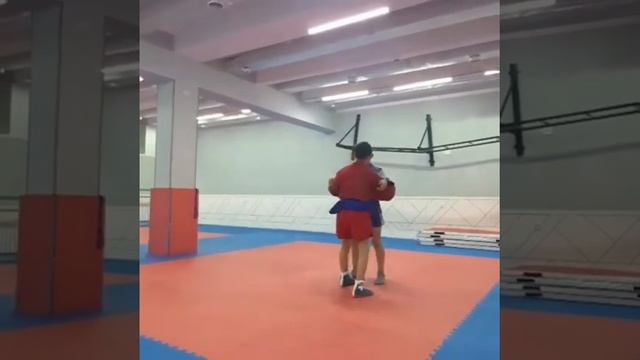 Самбо. Бросок с захватом за пояс сверху
