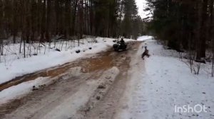 Днепр МТ-16,2WD, Урал бездорожье в лесу