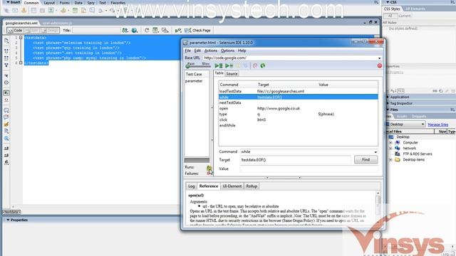 Selenium IDE Parameterization смотреть онлайн