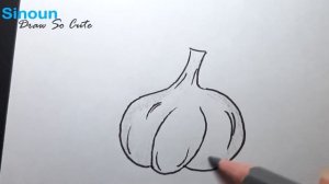 How to Draw Garlic / Sinoun Draw So Cute