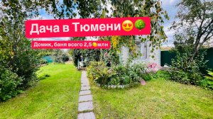 Продается дача в Тюмени. С домиком, баней и всего 2,5 млн 🍋