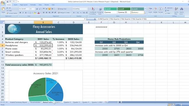Shelly Cashman Excel 2019 | Module 5: End of Module Project 1 #shellycashmanexcel2019 #module5