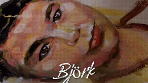 РИСУЮ портрет гуашью  @Bjork