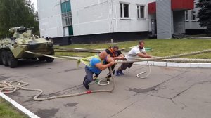 Тянут БТР 82  . 16 тонн . Богданов Константин.Силовой экстрим